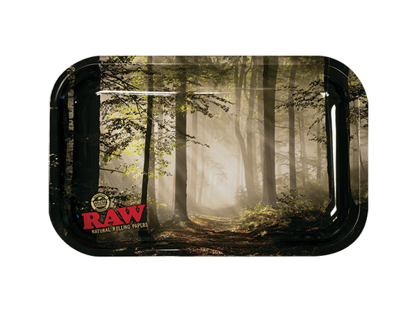 RAW METAL ROLLING TRAY FOREST SMALL
