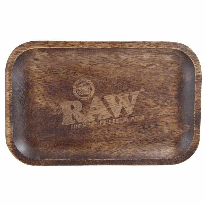 RAW WOOD ROLLING TRAY SMALL