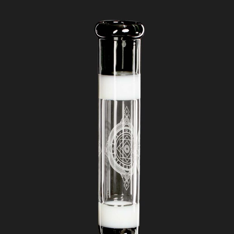 Amsterdam Limited Edition Beaker Bong – Geometrisk design halsen